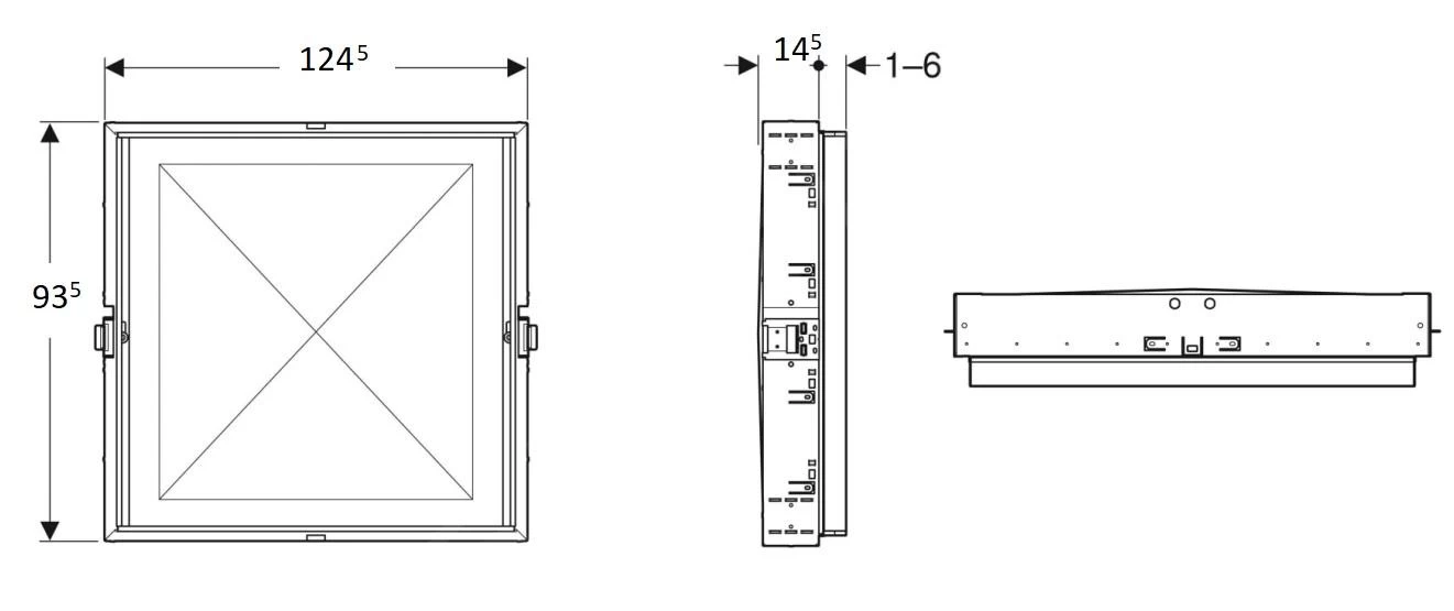 Geberit ONE - Ruwbouwbox 1245x935x145 Mm, Voor Geberit ONE Inbouwspiegelkast Met Hoogte 900 Mm 111.945.00.1 4 Geberit ONE - Ruwbouwbox 1245x935x145 Mm, Voor Geberit ONE Inbouwspiegelkast Met Hoogte 900 Mm 111.945.00.1 - Afbeelding 2