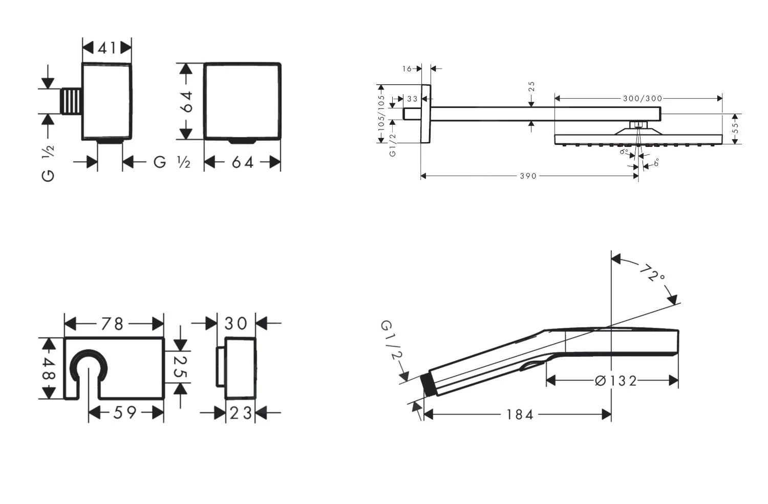Hansgrohe Raindance E - Doucheset 300 Met Inbouwthermostaat, Chroom 27918000 5 Hansgrohe Raindance E - Doucheset 300 Met Inbouwthermostaat, Chroom 27918000 - Afbeelding 3