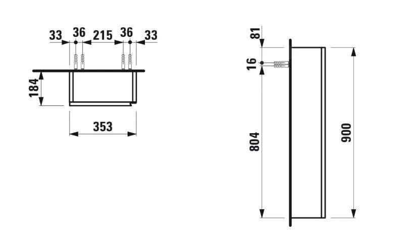 Laufen Lani - Kast 90x35 Cm, 1 Deur, Scharnieren Links, Eiken H4037111122671 4 Laufen Lani - Kast 90x35 Cm, 1 Deur, Scharnieren Links, Eiken H4037111122671 - Afbeelding 2