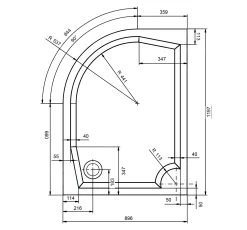 Gelco Douchebakken - RIVA Douchebak, 1200x900 Mm, Rechts, Wit GR12090R -Badkamer Paradijs 99707c015b28b58bf85f432b