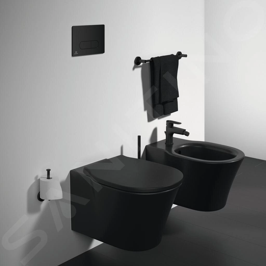 Ideal Standard Connect Air - Hangend Toilet, AquaBlade, Zwart E0054V3 7 Ideal Standard Connect Air - Hangend Toilet, AquaBlade, Zwart E0054V3 - Afbeelding 5