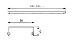 Tece TECEdrainline - Rooster Drops Voor Douchegoot 800 Mm, Geborsteld Roestvrij Staal 600831 -Badkamer Paradijs a25a83f9569fe82b18beb79d
