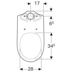 Geberit Selnova - Staande Toiletpot, Afvoer Achteraan, 680x360 Mm, Wit 500.287.01.1 -Badkamer Paradijs a3918ca9bb7104e616f30461