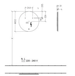 Villeroy & Boch More To See Lite - Spiegel Met LED-verlichting, Diameter 650 Mm A4606800 -Badkamer Paradijs a595298e70ac203c874ca0e1