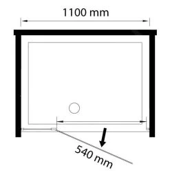 Lansanit LitLUX Slim Tadao - Pendel Douchedeur, Black Line 1100 Mm, Mat Zwart/helder Glas PD3-11-B -Badkamer Paradijs a5ad17c9f4150e8c24b95172