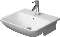 Duravit ME By Starck - Semi-inbouwwastafel 550x455 Mm, Met 1 Kraangat, Alpine Wit 0378550000