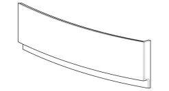 Geberit Selnova Square - Frontpaneel Voor Asymmetrisch Bad, Links, 1600 Mm, Wit 554.893.01.1 -Badkamer Paradijs a7c90d3aa77b8b4d9234673b