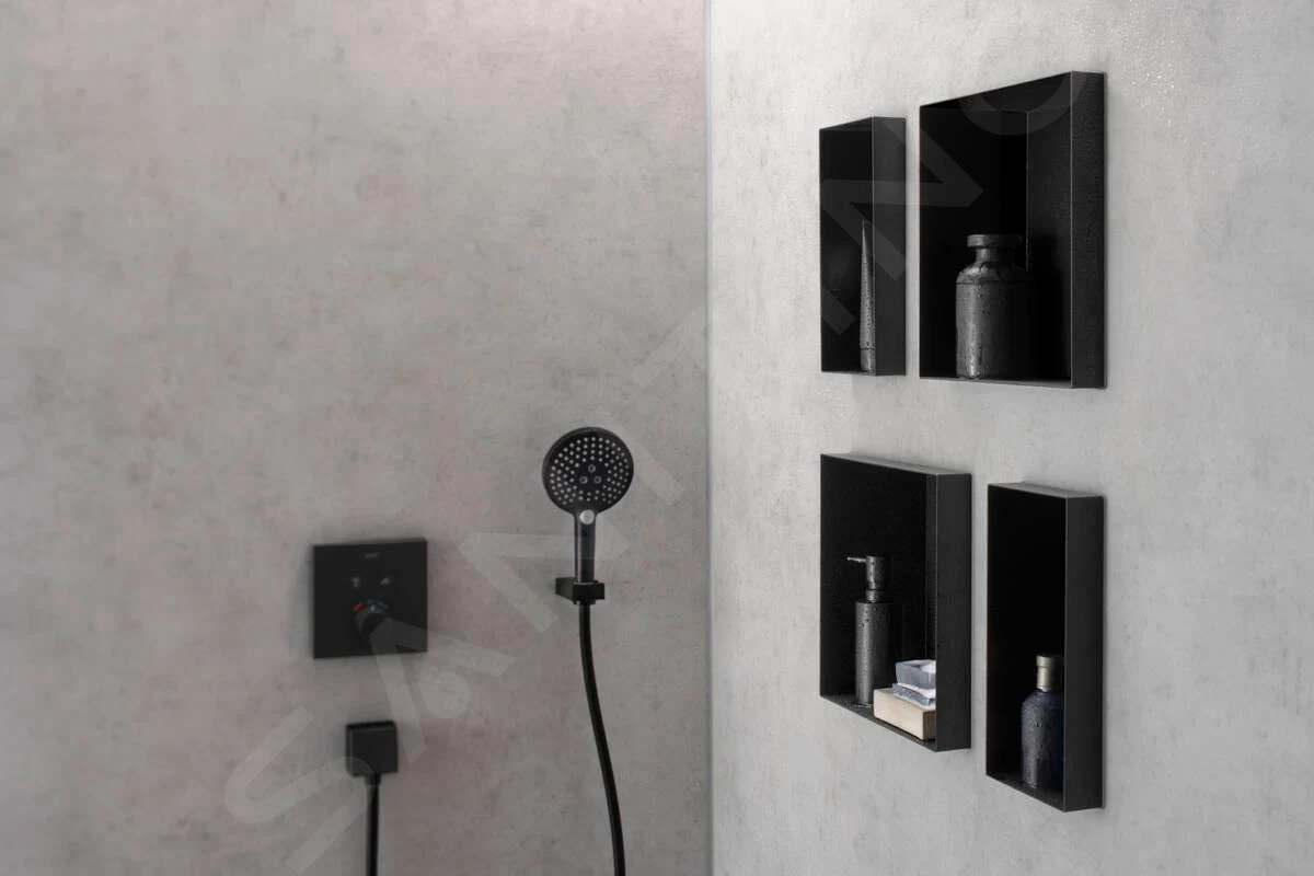 Hansgrohe XtraStoris Minimalistic - Inbouwnis, 300x300x100 Mm, Mat Zwart 56073670 5 Hansgrohe XtraStoris Minimalistic - Inbouwnis, 300x300x100 Mm, Mat Zwart 56073670 - Afbeelding 3