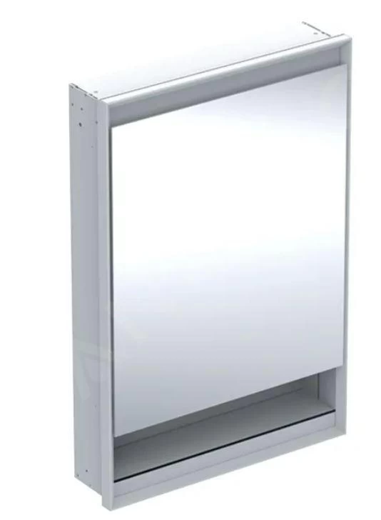 Geberit ONE - Spiegelkast Met LED-verlichting, 600x900x150 Mm, Scharnieren Links, Met Nis, Inbouw, Aluminium 505.820.00.1 3 Geberit ONE - Spiegelkast Met LED-verlichting, 600x900x150 Mm, Scharnieren Links, Met Nis, Inbouw, Aluminium 505.820.00.1
