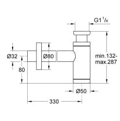 Grohe Sifons - Design Sifon, Gepolijst Nikkel 28912BE0 6 Grohe Sifons - Design Sifon, Gepolijst Nikkel 28912BE0 -Badkamer Paradijs ac143dabd7fbdc3475012535 2