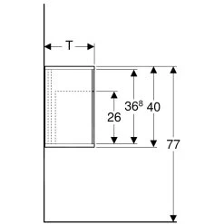 Geberit ICon Xs - Zijelement Met Opbergvak, 370x400x245 Mm, Platina Hoogglans 840139000 -Badkamer Paradijs ac84c6a46b9e01775c0b5af7 1