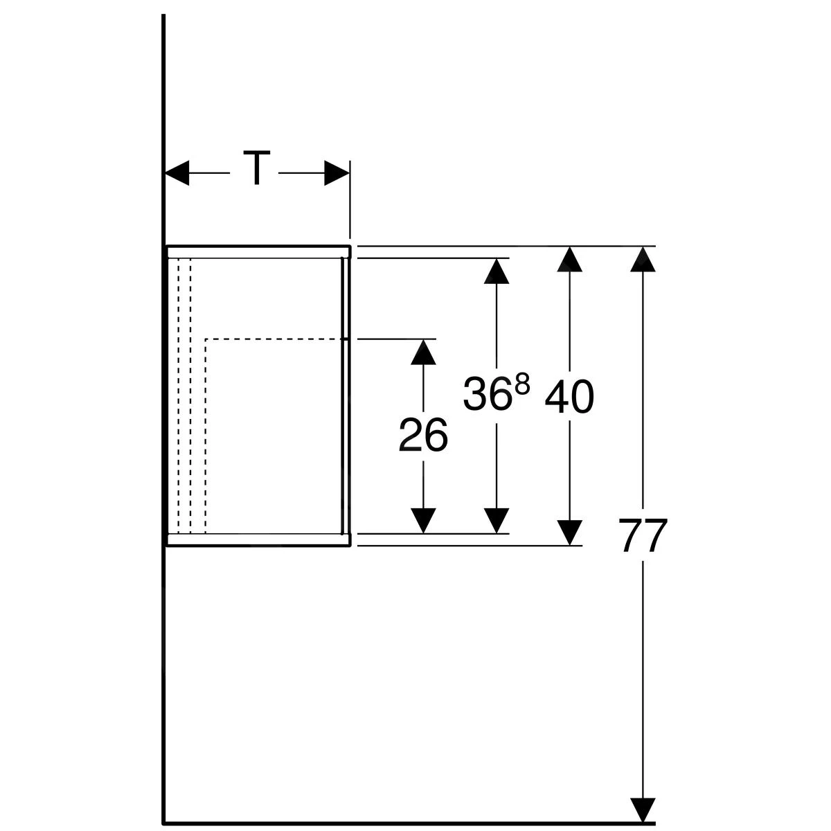 Geberit ICon Xs - Zijelement, 370x400x245 Mm, Glanzend Wit 840137000 5 Geberit ICon Xs - Zijelement, 370x400x245 Mm, Glanzend Wit 840137000 - Afbeelding 3