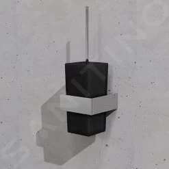 Steinberg 460 - Wandtoiletborstel Met Houder, Zwart Glas/chroom 460 2904 -Badkamer Paradijs af9bbd6d9048a725f39d3600