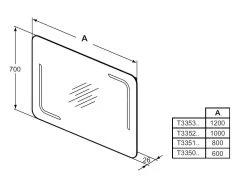 Ideal Standard Mirror&Light - Spiegel 800x700 Mm Met LED Verlichting En Sfeerverlichting T3351BH -Badkamer Paradijs b2cb2428354c2c56332d577a