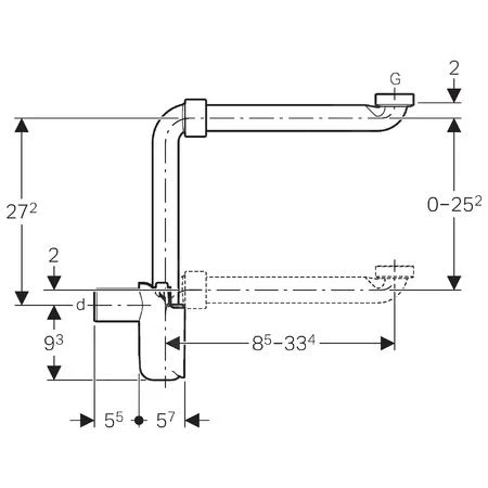 Geberit Toebehoren - Dompelbuissifon, G 1 1/4, Diameter 40 Mm, Wit 151.117.11.1 4 Geberit Toebehoren - Dompelbuissifon, G 1 1/4, Diameter 40 Mm, Wit 151.117.11.1 - Afbeelding 2