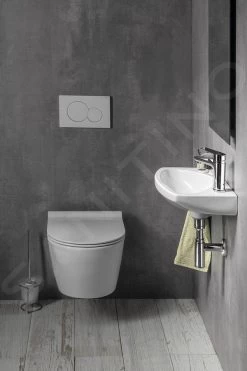 Aqualine Small - Fontein 450x280 Mm, Met Overloop, Kraangat, Wit 91451 -Badkamer Paradijs b3eb882f3b5fd12761abf9d6