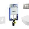 Geberit Kombifix - Set Voorwandinstallatie, Toilet En Zitting Villeroy & Boch, Bedieningspaneel Sigma30, DirectFlush, SoftClose, CeramicPlus, Mat Chroom/chroom 110.302.00.5 NB7 -Badkamer Paradijs b4b00c3a73b69b76f4686014