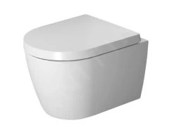 Duravit ME By Starck - Hangend Toilet Compact, Rimless, Met WonderGliss, Wit/mat Wit 25300926001