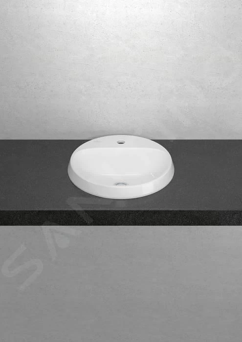 Villeroy & Boch Architectura - Inbouw Wastafel, 450x450 Mm, Zonder Overloop, Kraangat, CeramicPlus, Alpine Wit 5A6546R1 5 Villeroy & Boch Architectura - Inbouw Wastafel, 450x450 Mm, Zonder Overloop, Kraangat, CeramicPlus, Alpine Wit 5A6546R1 - Afbeelding 3