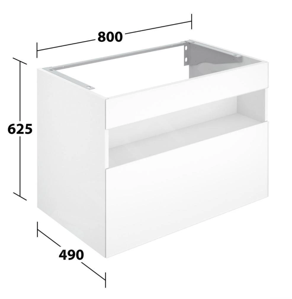 Keuco Stageline - Wastafelonderkast, 800x625x490 Mm, Met Verlichting En USB, Wit 32862300100 4 Keuco Stageline - Wastafelonderkast, 800x625x490 Mm, Met Verlichting En USB, Wit 32862300100 - Afbeelding 2
