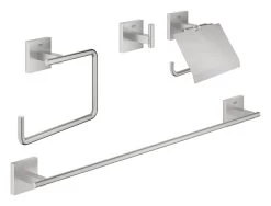 Grohe QuickFix Start Cube - Badkameraccessoires Set 4 In 1, Supersteel 41115DC0