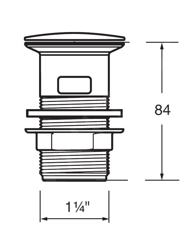 Ideal Standard Toebehoren - Push-Open Afvoerplug, Chroom S8803AA 4 Ideal Standard Toebehoren - Push-Open Afvoerplug, Chroom S8803AA - Afbeelding 2