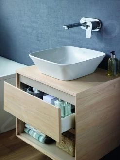 Ideal Standard Connect Air - Wastafelonderkast Cube 600 Mm, 530x409x400 Mm, Glanzend Wit/lichtgrijs Mat E0846KN -Badkamer Paradijs be16c20babeeaf6b1e931366