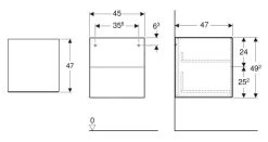 Geberit ONE - Zijkast 45x49x47 Cm, 2 Laden, Lava 505.077.00.3 -Badkamer Paradijs be64ff19c618ab3ee8ece110