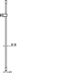 Hansa Purejet - Glijstang 900 Mm, Chroom 04550200 -Badkamer Paradijs bfab36a472cf4a2c986400d8