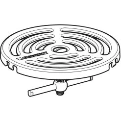 Geberit Toebehoren - Rooster Vastschroefbaar, Diameter 100 Mm, Rvs 154.317.00.1 -Badkamer Paradijs c11c046937603520bb421cd6