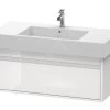 Duravit Ketho - Wastafelonderkast 410x1000x455 Mm, 1 Lade, Glanzend Wit KT669102222 -Badkamer Paradijs c170f03a4b61dc144e072669