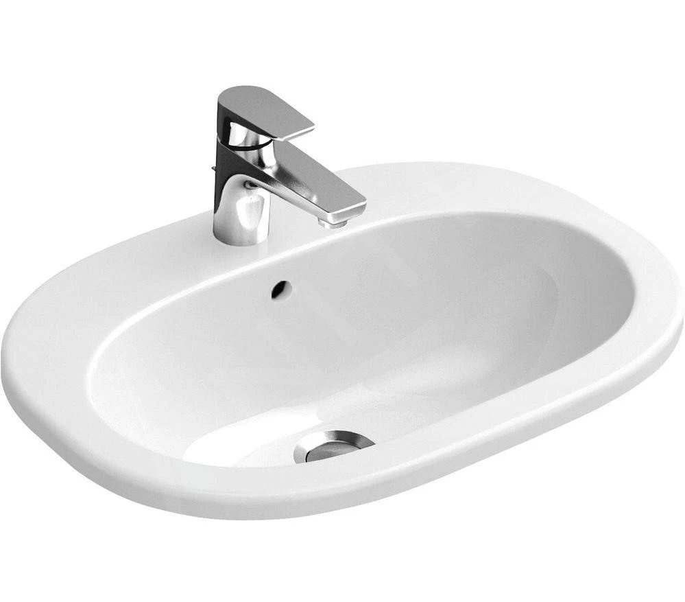Villeroy & Boch O.novo - Inbouw Wastafel 560x405 Mm, Met Overloop, Met Kraangat, CeramicPlus, Alpine Wit 416156R1 3 Villeroy & Boch O.novo - Inbouw Wastafel 560x405 Mm, Met Overloop, Met Kraangat, CeramicPlus, Alpine Wit 416156R1