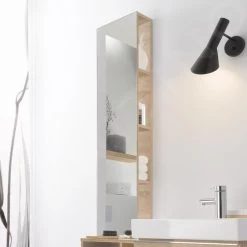 Geberit ICon - Rek Met Spiegel 280x1200x140 Mm, Eikenhout 841030000 -Badkamer Paradijs c43d176ca9455c194d8bbfae