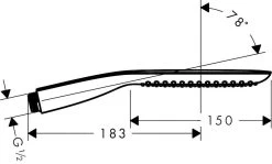 Hansgrohe PuraVida - Handdouche Buis 120, 1jet, EcoSmart 9l/min, Wit/chroom 28568400 -Badkamer Paradijs c5bdb599f40d84be70641302