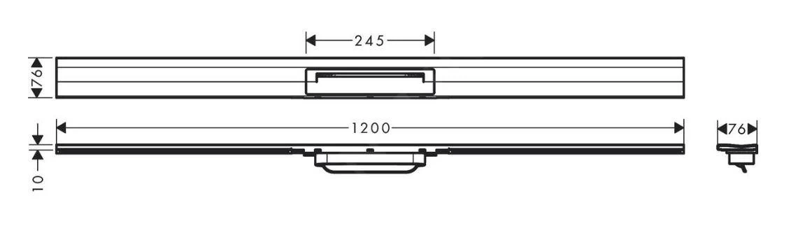 Hansgrohe RainDrain Flex - Douchegoot Met Rvs Rooster 1200, Wandmodel, Inkortbaar, Gepolijst Goud 56054990 4 Hansgrohe RainDrain Flex - Douchegoot Met Rvs Rooster 1200, Wandmodel, Inkortbaar, Gepolijst Goud 56054990 - Afbeelding 2