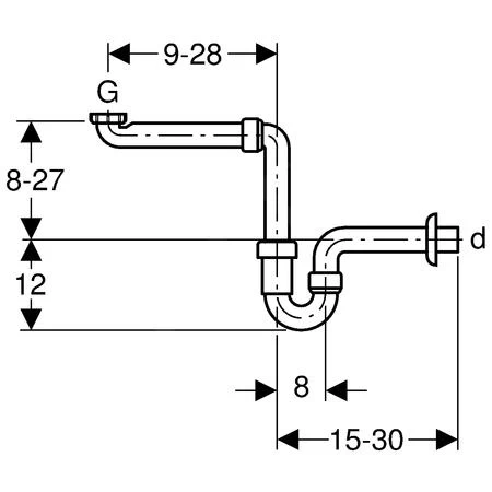 Geberit Toebehoren - Ruimtebesparend Wastafelsifon, Wit Alpine 151.107.11.1 4 Geberit Toebehoren - Ruimtebesparend Wastafelsifon, Wit Alpine 151.107.11.1 - Afbeelding 2