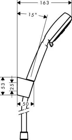 Hansgrohe Crometta 100 - Handdouche Vario/Porter´S, Badset 1,25 M, Wit/chroom 26666400 -Badkamer Paradijs c75f5967898973f6d9f17628