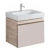Geberit Citterio - Wastafelonderkast 600 Mm, Glanzend Glas/taupe/licht Eiken 500.556.JI.1 -Badkamer Paradijs c7606467c93ed2bb92676cc0