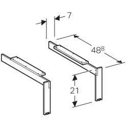 Geberit Citterio - Kast Voeten, Aluminium/champagne 500.573.39.1 -Badkamer Paradijs cd916e9c3942bf8761e9d7b7