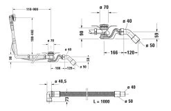 Duravit Toebehoren - Af- En Overloopgarnituur, Bowden, Chroom 792210000001000 -Badkamer Paradijs d17de6f88786b8add12b9dde