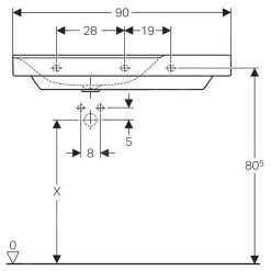 Geberit Xeno 2 - Wastafel 900x480 Mm, Met Kraangat, Zonder Overloop Met Bijzetplank Rechts, KeraTect, Wit 500.533.01.1 7 Geberit Xeno 2 - Wastafel 900x480 Mm, Met Kraangat, Zonder Overloop Met Bijzetplank Rechts, KeraTect, Wit 500.533.01.1 -Badkamer Paradijs d1b911fa45ced6a508cc57ef