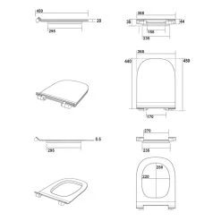 Sapho Kerasan Flo - WC-zitting Slim, Softclose, Wit 319101 -Badkamer Paradijs d2f2094875ddc640523901f0