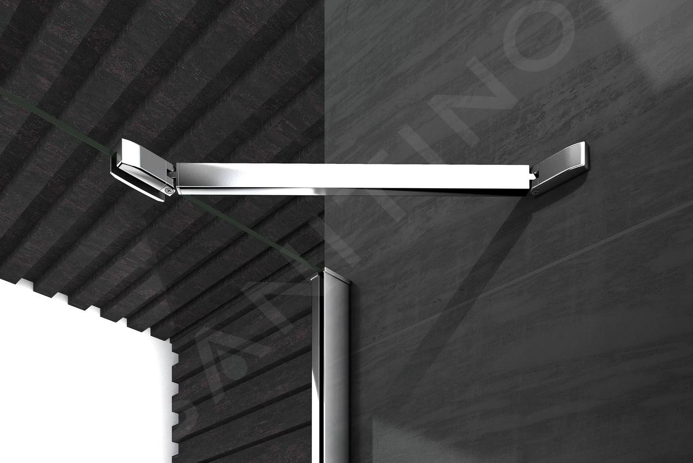 Lansanit LitLUX Brix - Vaste Douchewand 800 Mm, Glanzend Aluminium/helder Glas SPHY80 8 Lansanit LitLUX Brix - Vaste Douchewand 800 Mm, Glanzend Aluminium/helder Glas SPHY80 - Afbeelding 6