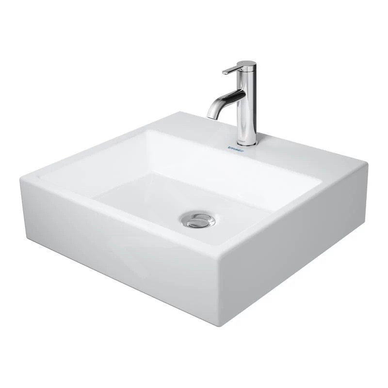 Duravit Vero Air - Wastafel 500x470 Mm, Zonder Overloop, Met Kraangat, WonderGliss, Wit 23505000411 3 Duravit Vero Air - Wastafel 500x470 Mm, Zonder Overloop, Met Kraangat, WonderGliss, Wit 23505000411