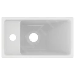 Ideal Standard Tempo - Fontein 370x210 Mm, Zonder Overloop, 1 Kraangat Links, Wit E211301 -Badkamer Paradijs d47756e79af48740f65b0da5