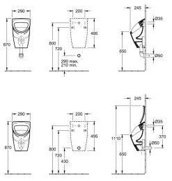 Villeroy & Boch O.novo - Compact Urinoir, Achterzijde, CeramicPlus, Alpine Wit 755700R1 6 Villeroy & Boch O.novo - Compact Urinoir, Achterzijde, CeramicPlus, Alpine Wit 755700R1 -Badkamer Paradijs d49485c692c8c4fe88d30861 1