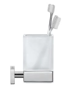 Duravit Karree - Glashouder, Chroom/matglas 0099511000 -Badkamer Paradijs d4db8df8f71a761f7df7ccd8