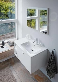 Duravit ME By Starck - Wastafel Asymmetrisch 830x490 Mm, Met Kraangat Rechts, Wit 2346830000 -Badkamer Paradijs d59ffe8b47b28b210939af93