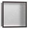 Hansgrohe XtraStoris Individual - Inbouwnis Met Designlijst, 300x300x100 Mm, Geborsteld Rvs/geborsteld Zwart Chroom 56097340 -Badkamer Paradijs d5ece560d14fe8b33069dd7d
