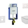 Geberit Kombifix - Inbouwreservoir Voor Hangend Toilet Met SIGMA01 Bedieningsknop, Alpine Wit + Ideal Standard Tesi - Hangend Toilet En Wc-bril 110.302.00.5 NF1 -Badkamer Paradijs da980eb89c99b929d4ab3ff2